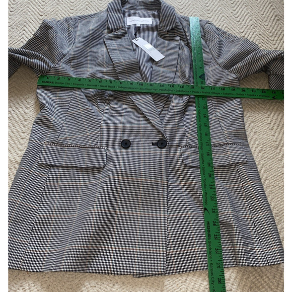 Cupcakes & Cashmere Blazer Multi Houndstooth Check Plaid Jacket Size Large NWT - Picture 8 of 11